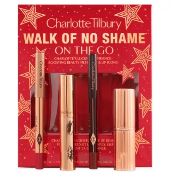 Charlotte Tilbury Walk of No Shame On-The-Go Kit: 4-Piece Lips/Eyes/Liners: NWT. - Picture 1 of 10